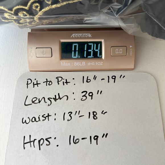 Vintage 1980's one shoulder Midi Formal Prom Dress Embroidered Gold Black Small - Picture 16 of 16